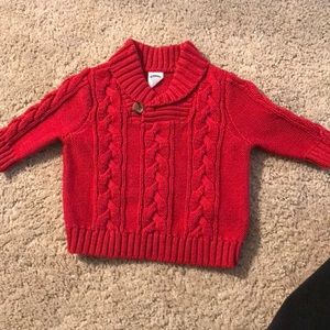 Red old navy sweater